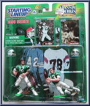 Joe Namath / Don Maynard from Starting Lineup - Football - Classic Doubles - 1998 manufactured by Kenner [Front]