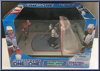 Chris Chelios / Curtis Joseph from Starting Lineup - Hockey - One on One - 1999 manufactured by Kenner [Front]