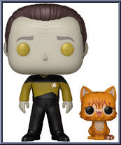 Data with Spot from Star Trek - Next Generation Pop! manufactured by Funko [Loose]