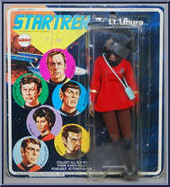 Lt. Uhura from Star Trek - Series 2 manufactured by Mego [White Letters on Card]