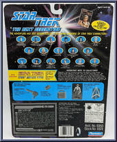 Picard (Retired Starfleet Captain) from Star Trek - Next Generation - Series 4 manufactured by Playmates [Back]