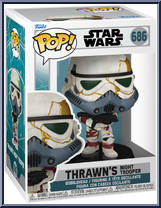 Thrawn's Night Trooper (Blue Mouthpiece) from Star Wars - Ahsoka - Pop! Vinyl Figures manufactured by Funko [Front]