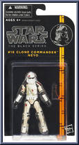 Clone Commander Neyo from Star Wars - Black Series - Orange - 3.75" Scale manufactured by Hasbro [Front]