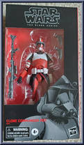 Clone Commander Fox from Star Wars - Black Series - Red - 6" Scale - Exclusives manufactured by Hasbro [Front]