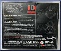 Luke Skywalker (Red 5)  Tie Fighter Pilot from Star Wars - Black Series - Titanium - Helmets manufactured by Hasbro [Back]