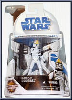 Clone Pilot Odd Ball from Star Wars - Clone Wars (2008) - White / Blue Cards manufactured by Hasbro [Front]