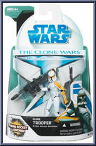 Clone Trooper (212th Attack Battalion) from Star Wars - Clone Wars (2008) - White / Blue Cards manufactured by Hasbro [Front]
