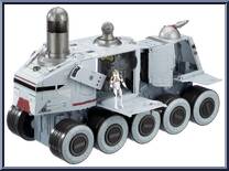 Clone Turbo Tank (with Tank Gunner) from Star Wars - Clone Wars (2008) - Vehicles manufactured by Hasbro [Loose]