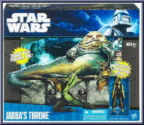 Jabba's Throne (with Oola) from Star Wars - Clone Wars (2008) - Playsets manufactured by Hasbro [Front]