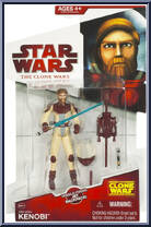 Obi-Wan Kenobi (Space Suit) from Star Wars - Clone Wars (2008) - White / Red Cards manufactured by Hasbro [Front]