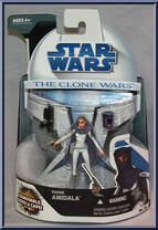 Padme Amidala from Star Wars - Clone Wars (2008) - White / Blue Cards manufactured by Hasbro [Front]