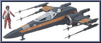 Poe's X-Wing Fighter (with Poe Dameron) Action Figure