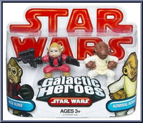 Nien Nunb / Admiral Ackbar from Star Wars - Galactic Heroes - Wave 21 manufactured by Hasbro [Front]
