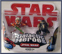 Ahsoka Tano / R3-S6 (Goldie) from Star Wars - Galactic Heroes - Wave 22 manufactured by Hasbro [Front]