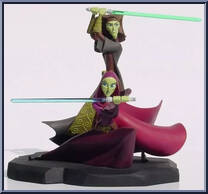 Barriss Offee and Luminara Unduli (Clone Wars) from Star Wars - Maquettes manufactured by Gentle Giant [Loose]