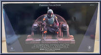 Boba Fett on Throne (Mandalorian) from Star Wars - Premier Collection manufactured by Gentle Giant [Front]