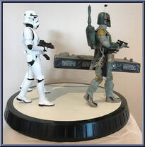 Boba Fett with Han in Carbonite from Star Wars - Statues manufactured by Gentle Giant [Loose]