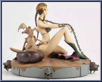 Princess Leia Organa as Jabba''s Slave (Animated) from Star Wars - Maquettes manufactured by Gentle Giant [Loose]