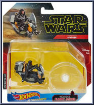 Darth Maul's Speeder from Star Wars - Hot Wheels Starships - Yellow Outlined Letters manufactured by Mattel [Front]