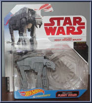 First Order Heavy Assault Walker from Star Wars - Hot Wheels Starships - White Card / Red Letters manufactured by Mattel [Front]