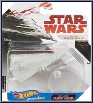 First Order Star Destroyer from Star Wars - Hot Wheels Starships - White Card / Red Letters manufactured by Mattel [Front]