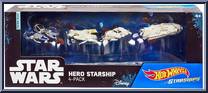 Hero Starship 4-Pack from Star Wars - Hot Wheels Starships - Box Sets manufactured by Mattel [Front]