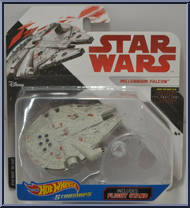 Millennium Falcon from Star Wars - Hot Wheels Starships - White Card / Red Letters manufactured by Mattel [Front]
