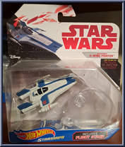 Resistance A-Wing Fighter from Star Wars - Hot Wheels Starships - White Card / Red Letters manufactured by Mattel [Front]