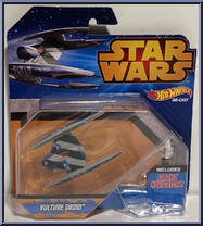 Vulture Droid from Star Wars - Hot Wheels Starships - Blue Card / Yellow Letters manufactured by Mattel [Front]