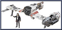 Resistance Ski Speeder (with Captain Poe Dameron) from Star Wars - Last Jedi - Vehicles manufactured by Hasbro [Loose]
