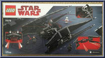 Kylo Ren's TIE Fighter from Star Wars - Last Jedi - Basic Series manufactured by Lego [Back]