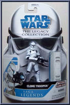 Clone Trooper from Star Wars - Legacy Collection - Blue / White Cards - Saga Legends manufactured by Hasbro [Front]