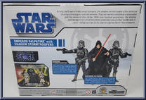 Emperor Palpatine with Shadow Stormtroopers from Star Wars - Legacy Collection - Exclusives manufactured by Hasbro [Back]