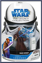 Mace Windu from Star Wars - Legacy Collection - Blue / White Cards - Saga Legends manufactured by Hasbro [Front]