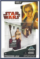 Princess Leia (Slave Outfit) from Star Wars - Legacy Collection - Red / White Cards manufactured by Hasbro [Front]