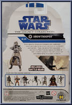 Snowtrooper from Star Wars - Legacy Collection - Blue / White Cards - Saga Legends manufactured by Hasbro [Back]
