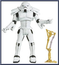 Spacetrooper from Star Wars - Legacy Collection - Red / White Cards manufactured by Hasbro [Loose]