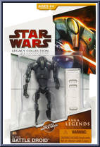 Super Battle Droid from Star Wars - Legacy Collection - Red / White Cards - Saga Legends manufactured by Hasbro [Front]