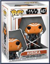 Ahsoka (Hooded with Dual Sabers) from Star Wars - Mandalorian - Pop! Vinyl Figures manufactured by Funko [Front]