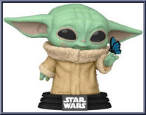 Grogu (with Butterfly) from Star Wars - Mandalorian - Pop! Vinyl Figures manufactured by Funko [Loose]