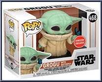 Grogu (with Butterfly) from Star Wars - Mandalorian - Pop! Vinyl Figures manufactured by Funko [Front]