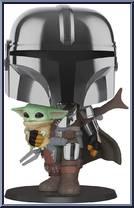 Mandalorian with The Child (10" Scale) from Star Wars - Mandalorian - Pop! Vinyl Figures manufactured by Funko [Loose]
