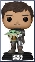 Mandalorian (with Grogu) from Star Wars - Mandalorian - Pop! Vinyl Figures manufactured by Funko [Loose]