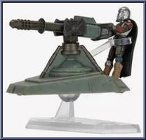 Hover E-Web Blaster with Din Djarin (Scout Class) Action Figure
