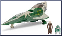 Saesse Tiin's Jedi Starfighter (Light Armor) from Star Wars - Micro Galaxy Squadron - Series 7 manufactured by Jazwares [Loose]