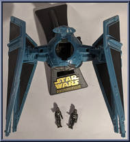 Tie Interceptor (with 2 Imperial Pilots) from Star Wars - Micro Machines - Action Fleet manufactured by Galoob [Loose]
