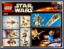 B-Wing Fighter from Star Wars - Original Trilogy - Basic Series manufactured by Lego [Back]