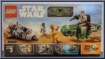 Escape Pod vs. Dewback Microfighters from Star Wars - Original Trilogy - Microfighters manufactured by Lego [Back]