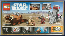 T-16 Skyhopper vs Bantha Microfighters from Star Wars - Original Trilogy - Microfighters manufactured by Lego [Back]