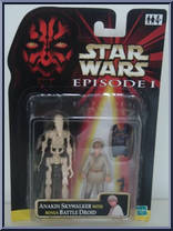 Anakin Skywalker (with Battle Droid) from Star Wars - Phantom Menace - Foreign Exclusive manufactured by Hasbro [Front]